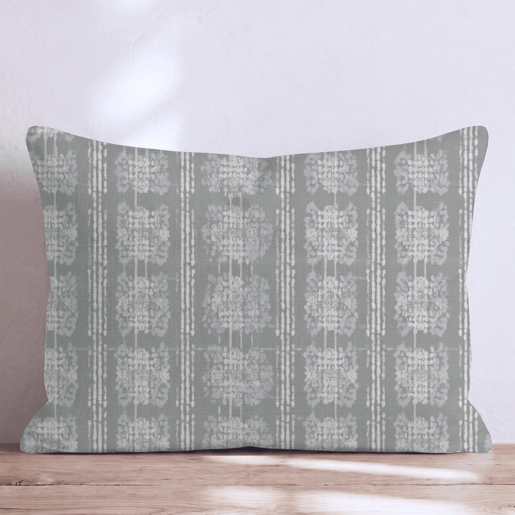 Sage Painted Plaid Throw Pillow throw pillow - Hillcroft Home