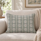Sage Painted Plaid Throw Pillow throw pillow - Hillcroft Home