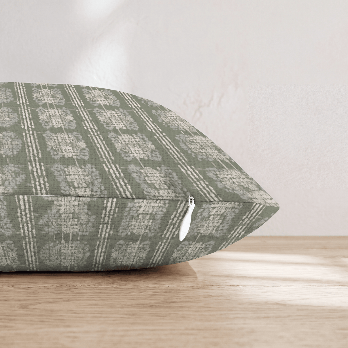 Sage Painted Plaid Throw Pillow throw pillow - Hillcroft Home