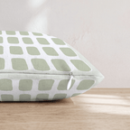 Sage Square Grid Throw Pillow - Hillcroft Home