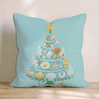 Sage Starfish Tree Throw Pillow - Hillcroft Home