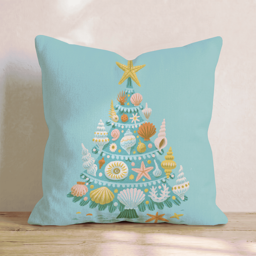 Sage Starfish Tree Throw Pillow - Hillcroft Home