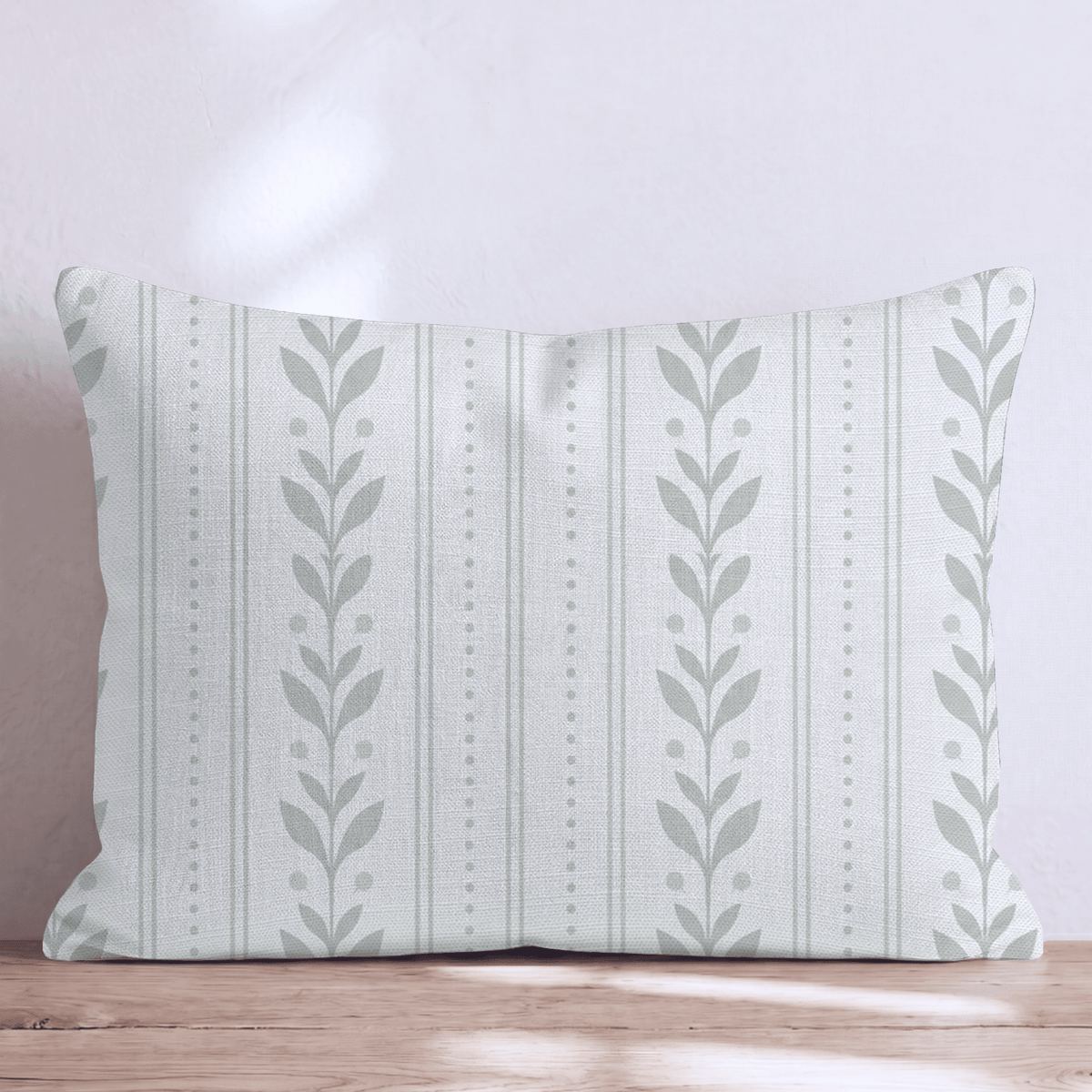 Sage Trellis Throw Pillow throw pillow - Hillcroft Home