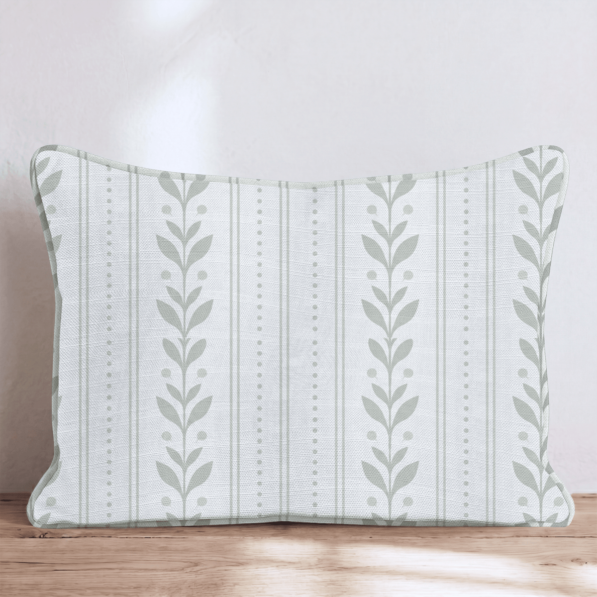 Sage Trellis Throw Pillow throw pillow - Hillcroft Home