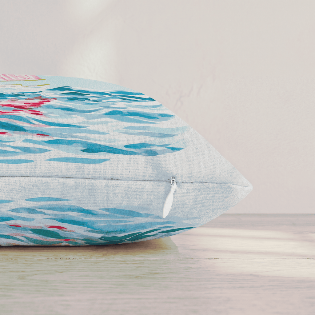 Sailboat Golden Hour Throw Pillow throw pillow - Hillcroft Home