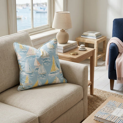 Sailing Away Throw Pillow - Hillcroft Home