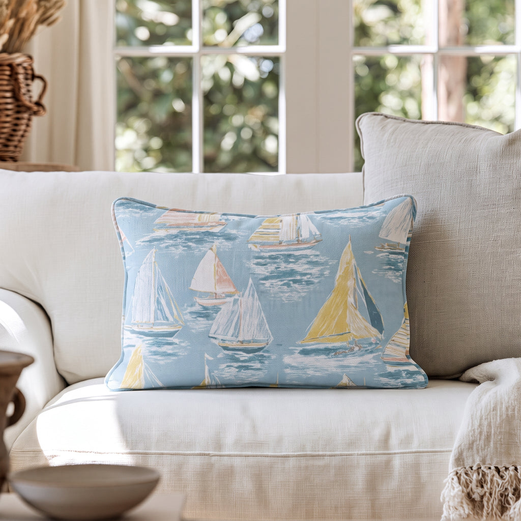 Sailing Away Throw Pillow throw pillow - Hillcroft Home