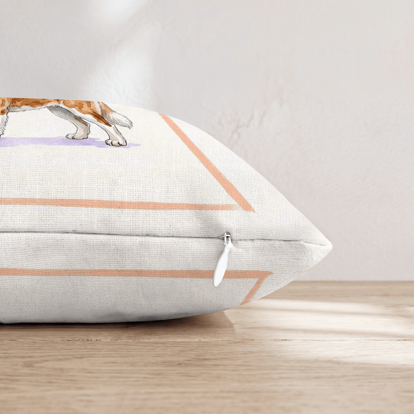 Saint Bernard Coffee Throw Pillow - Hillcroft Home