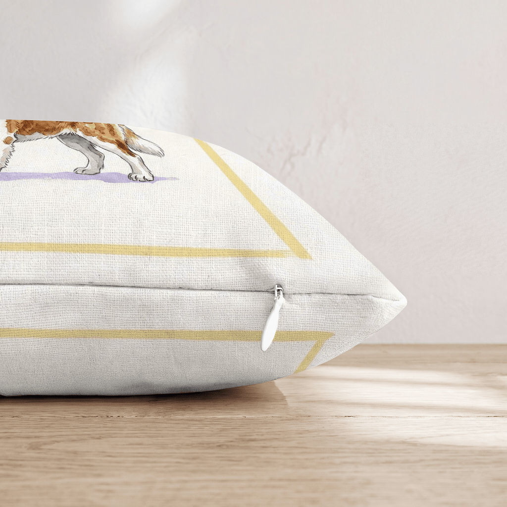Saint Bernard Matcha Throw Pillow - Hillcroft Home