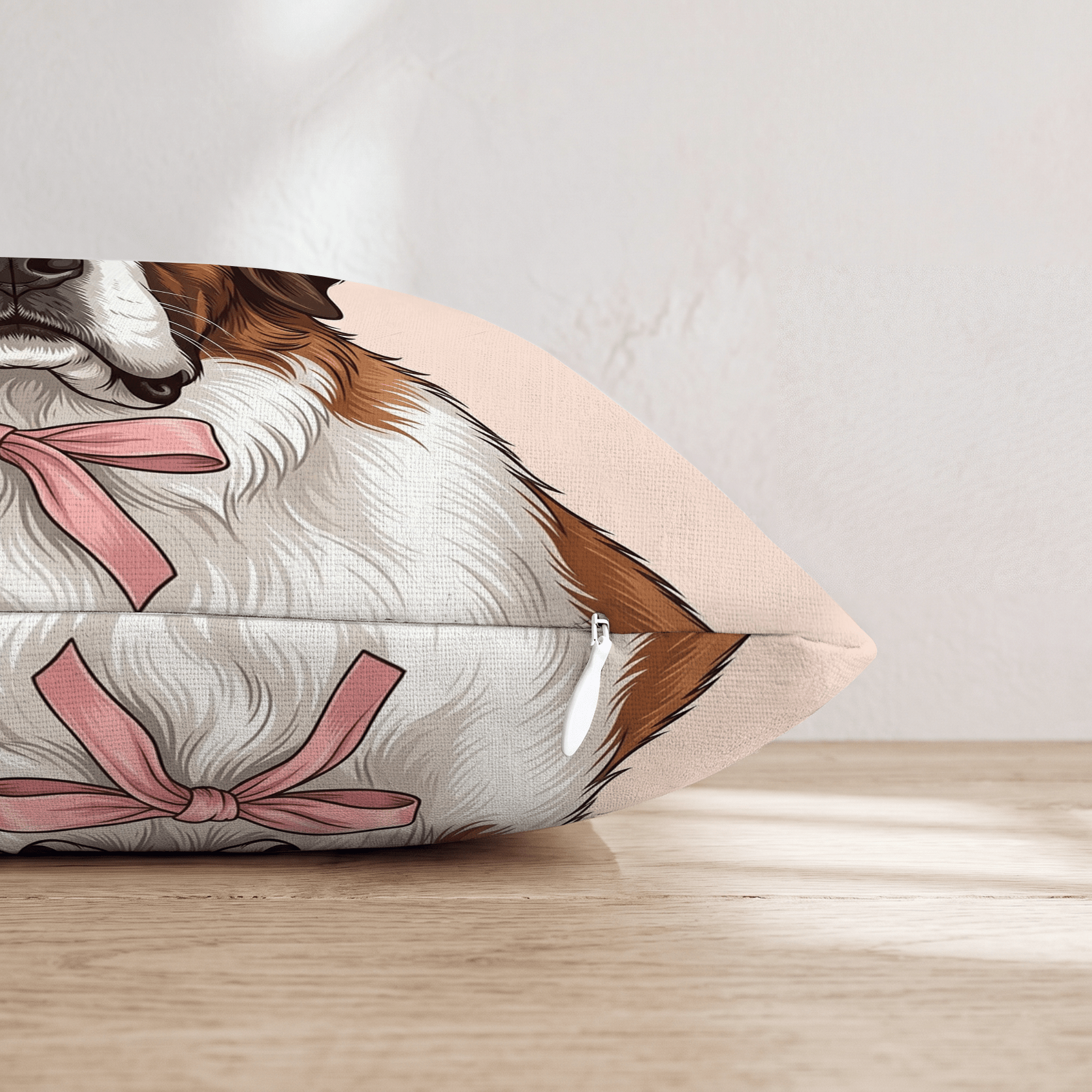 Saint Bernard Portrait Throw Pillow - Hillcroft Home
