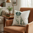 Saint Bernard Throw Pillow - Hillcroft Home