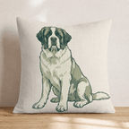 Saint Bernard Throw Pillow - Hillcroft Home