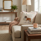Saint Bernard Tumbler Throw Pillow - Hillcroft Home