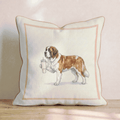Saint Bernard Tumbler Throw Pillow - Hillcroft Home