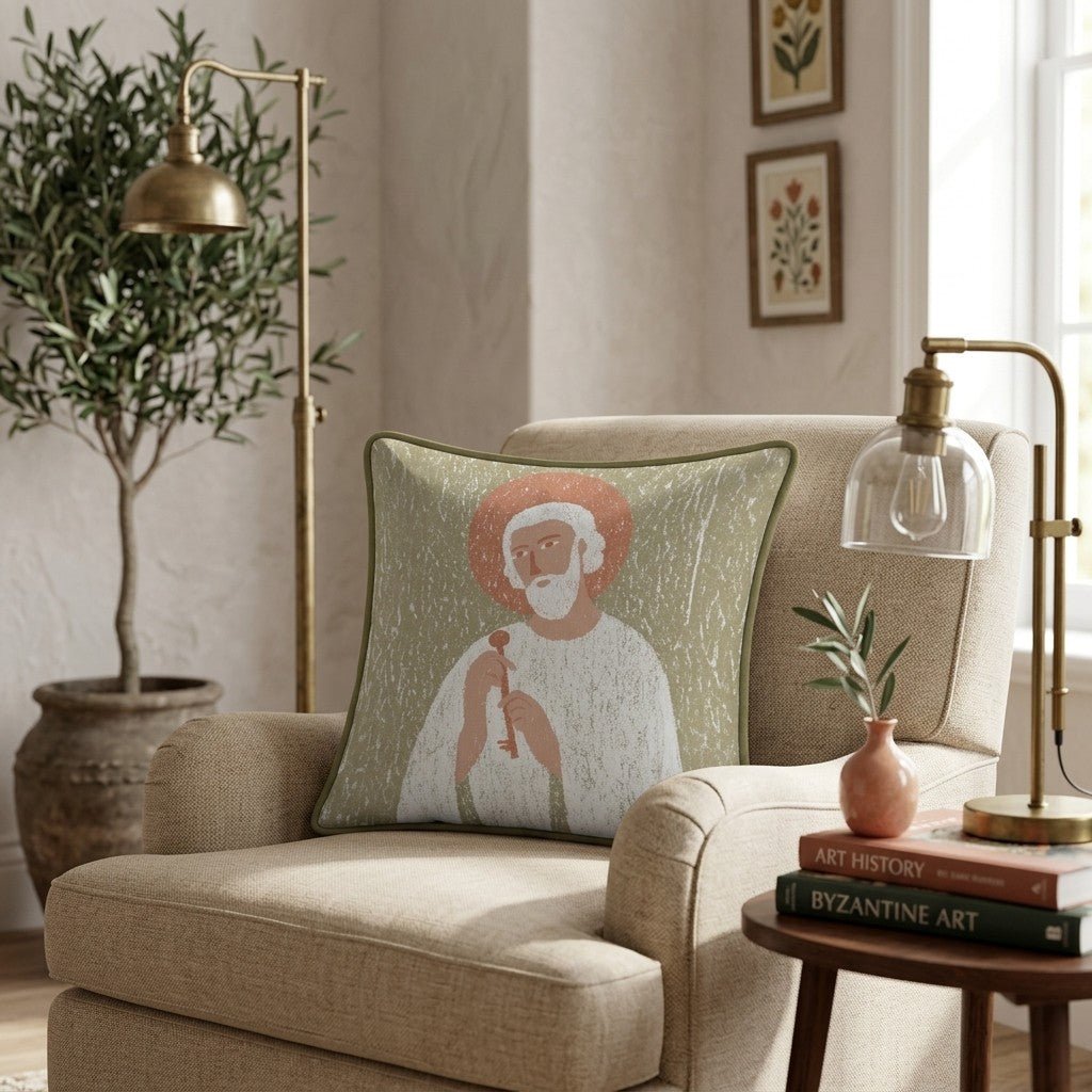 Saint Peter Throw Pillow - Hillcroft Home