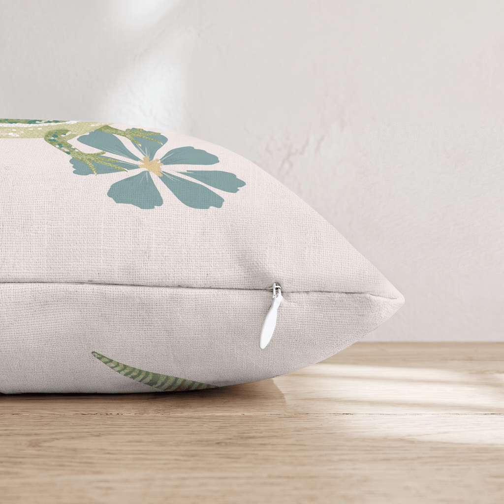 Salamander Garden Throw Pillow - Hillcroft Home