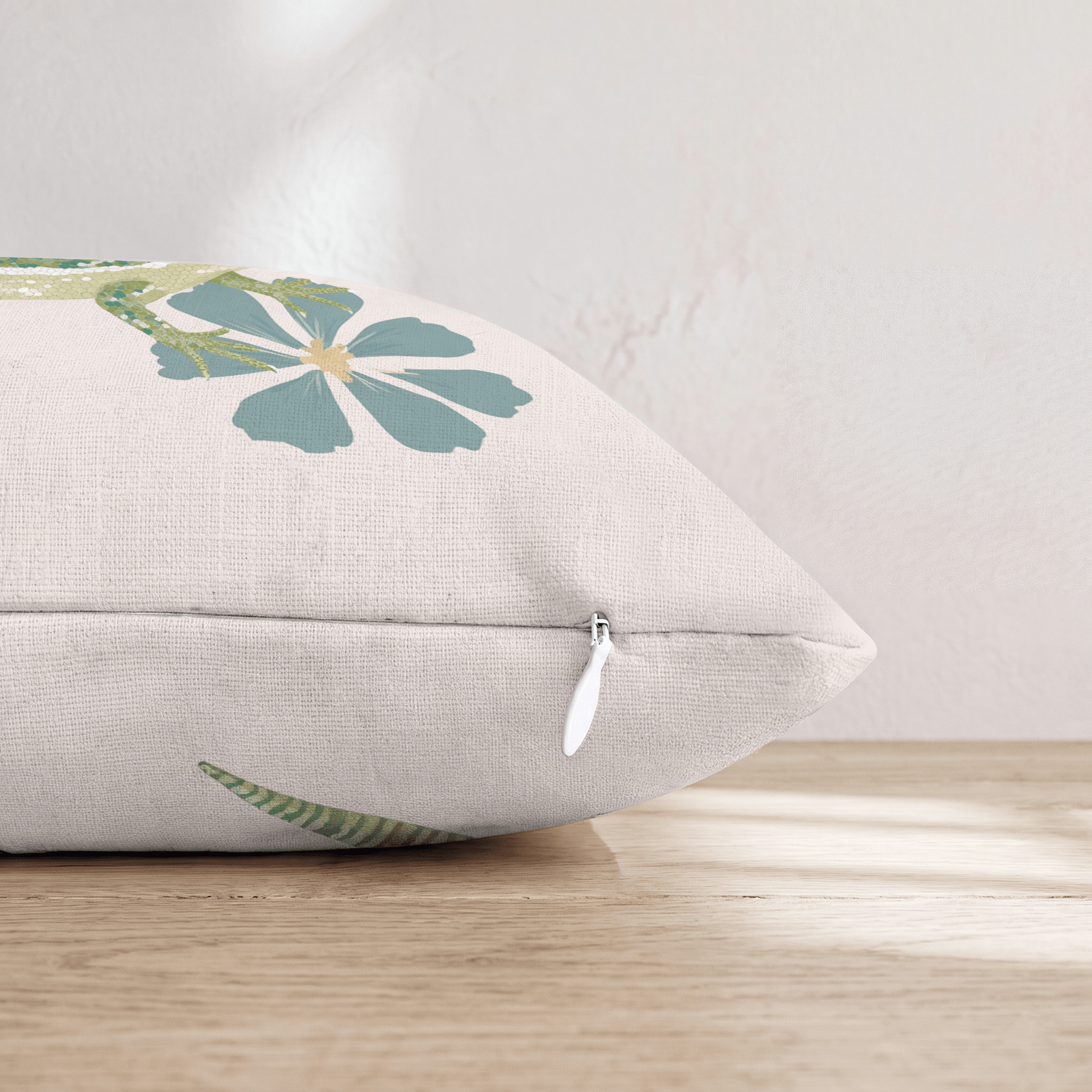 Salamander Garden Throw Pillow - Hillcroft Home