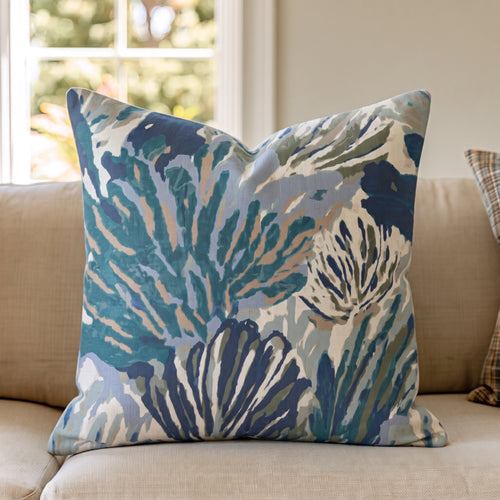 Saltwater Rose Throw Pillow throw pillow - Hillcroft Home