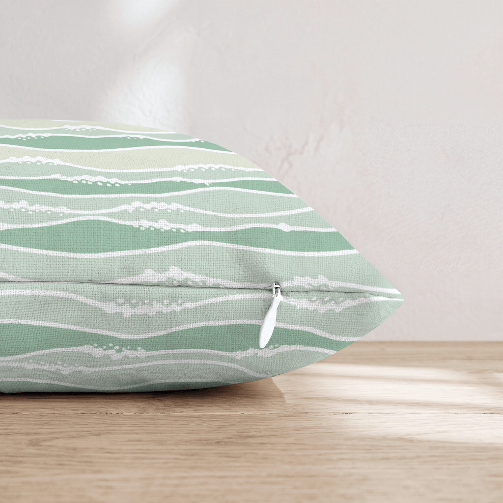 Salty Waves Throw Pillow - Hillcroft Home