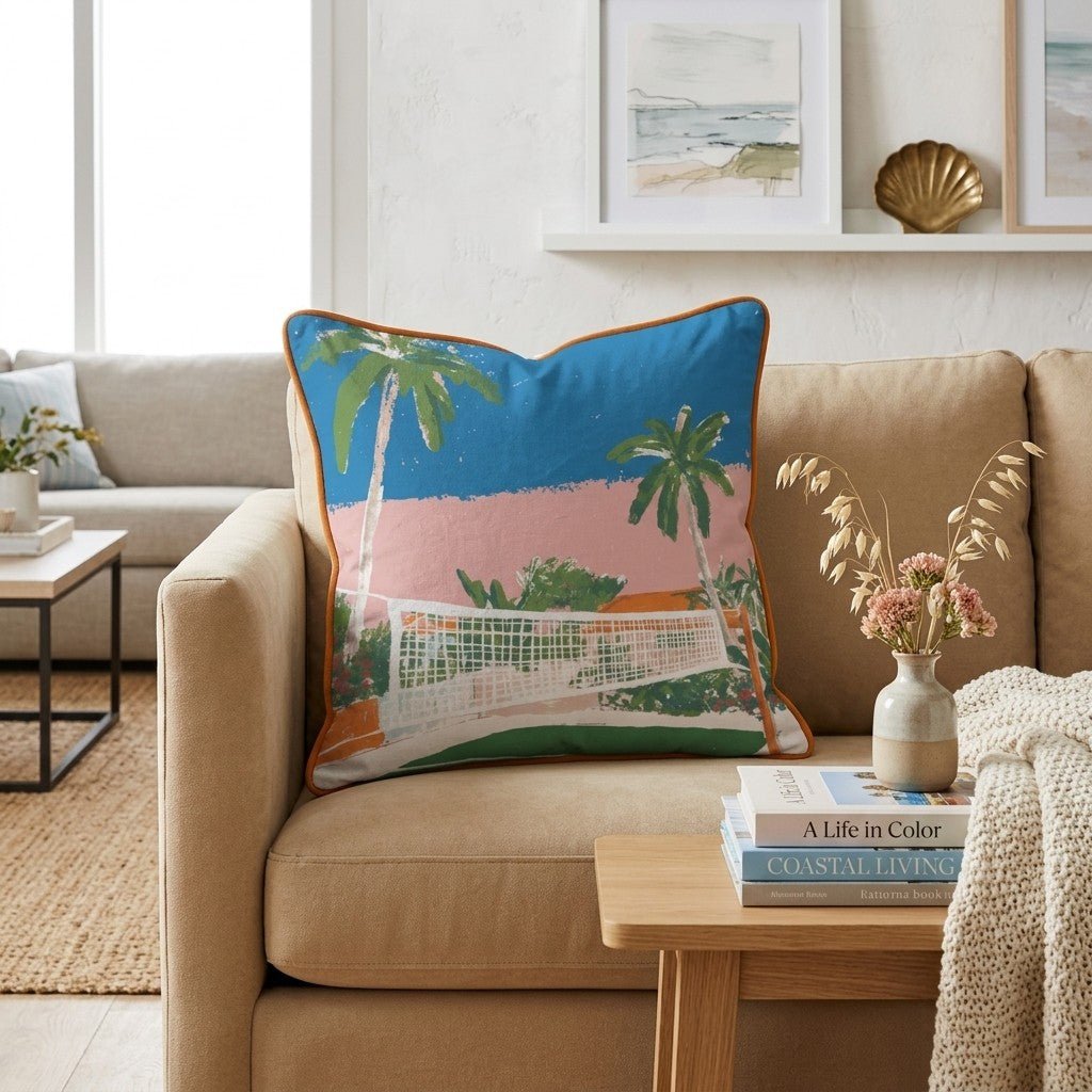 Sand Life Throw Pillow - Hillcroft Home