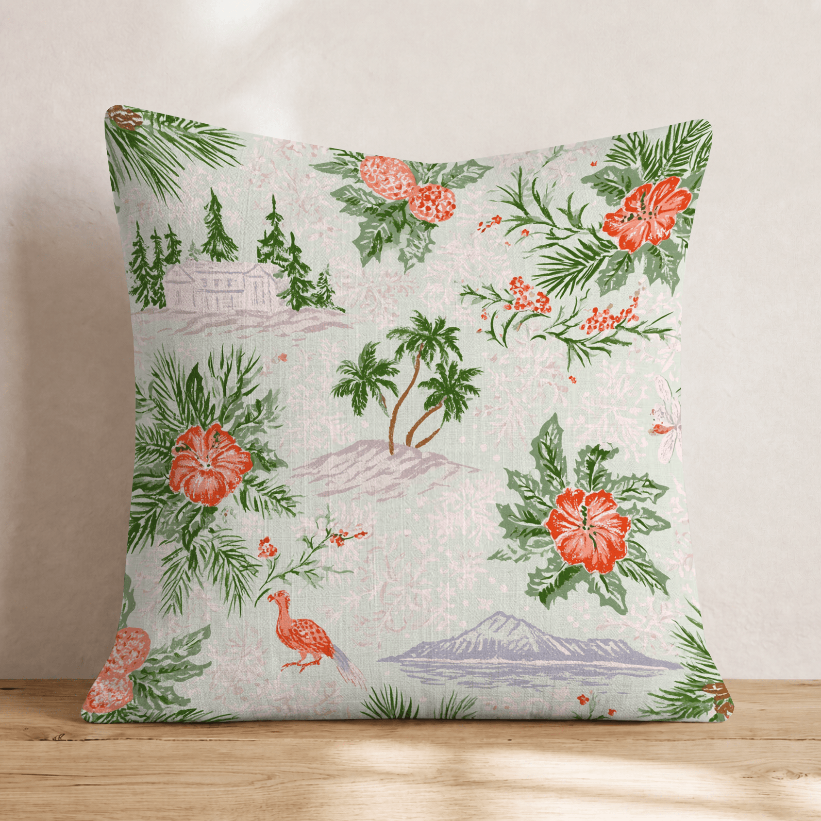 Sandy Claus Throw Pillow - Hillcroft Home