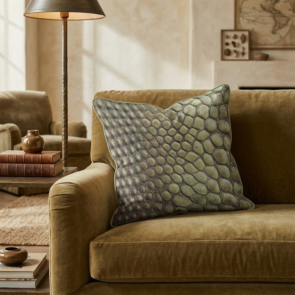 Sandy Croc Bumps Throw Pillow - Hillcroft Home