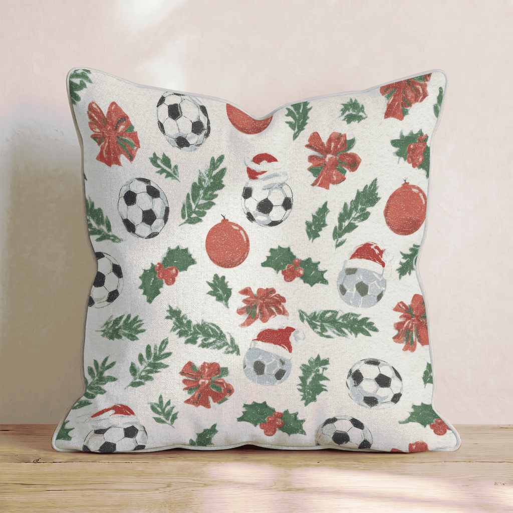 Santa Hat Soccer Throw Pillow - Hillcroft Home
