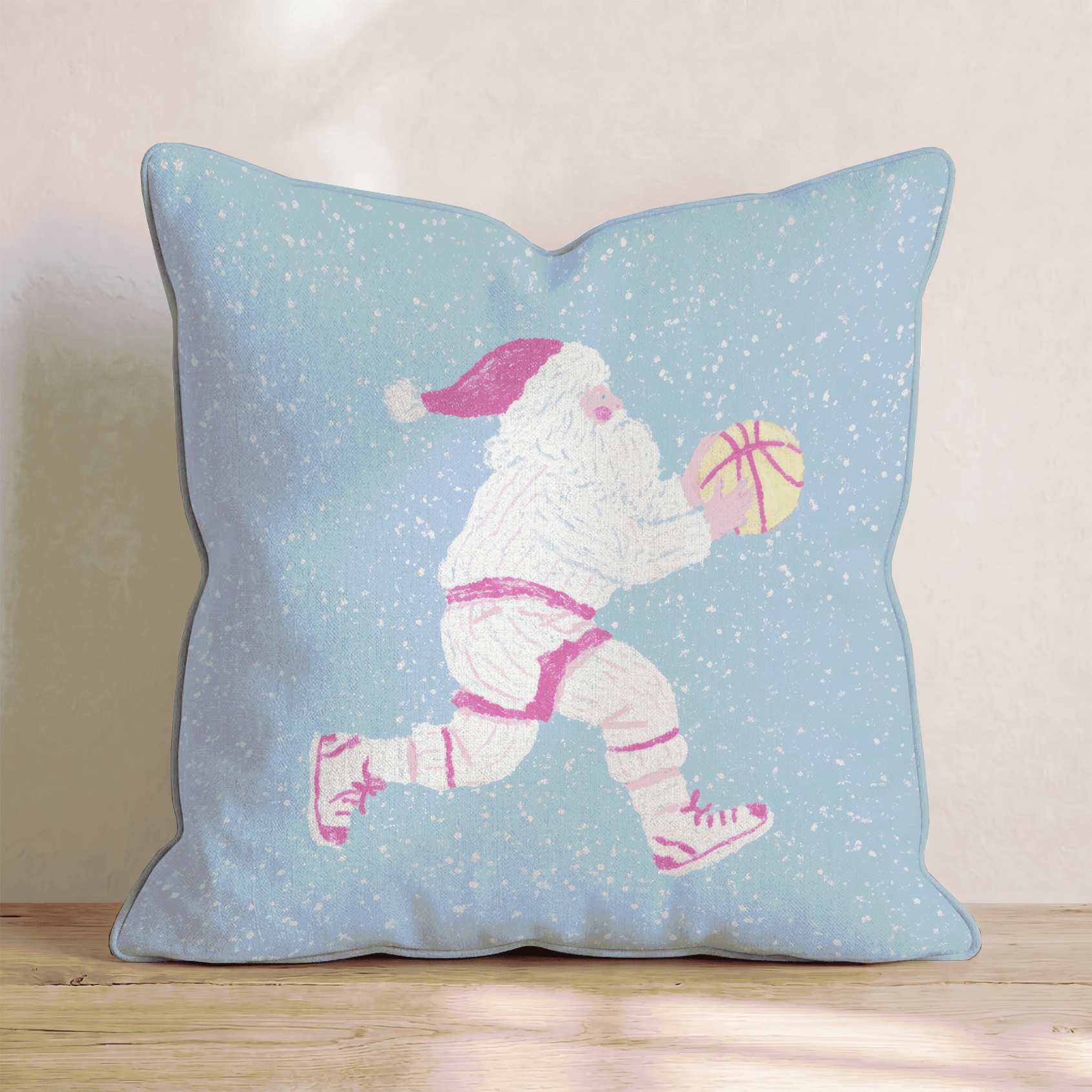 Santa Hoopers Throw Pillow - Hillcroft Home