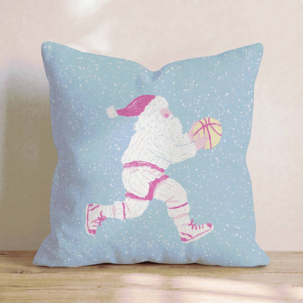 Santa Hoopers Throw Pillow - Hillcroft Home