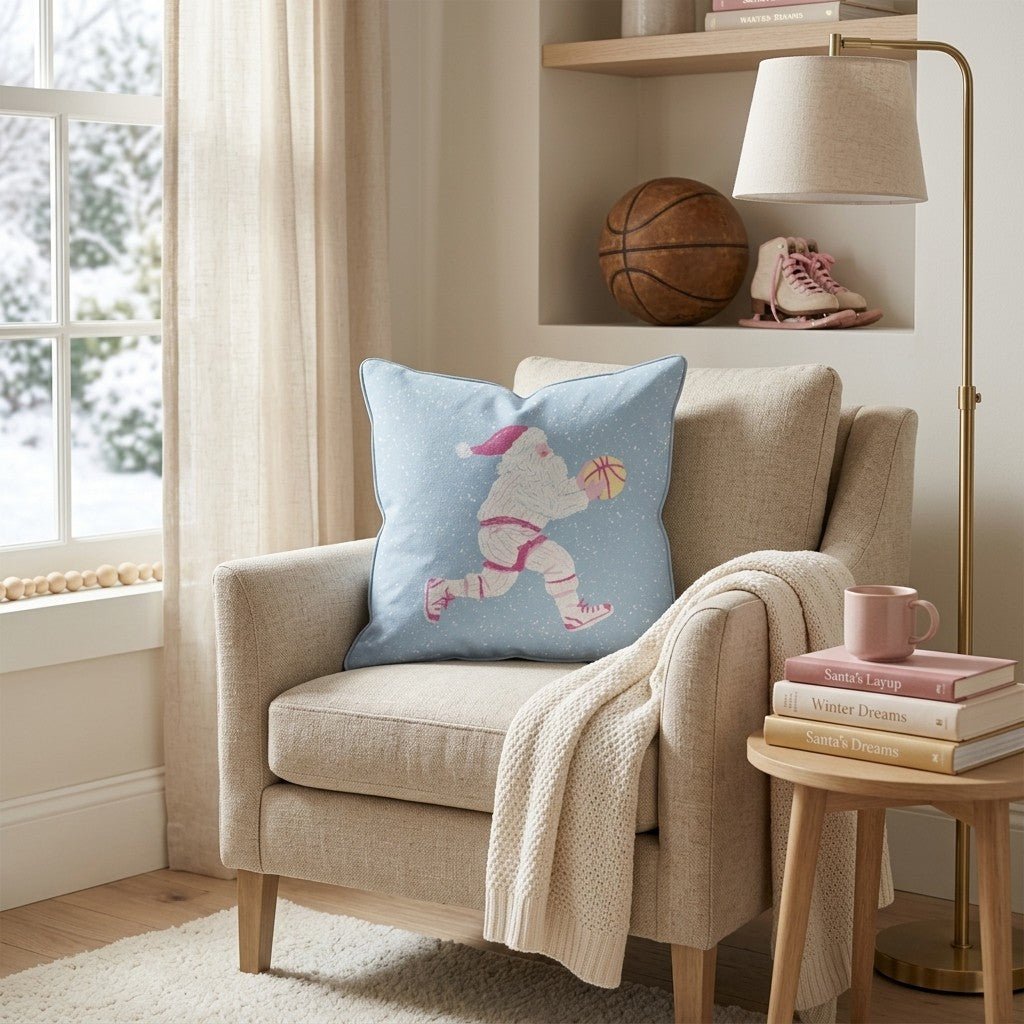 Santa Hoopers Throw Pillow - Hillcroft Home