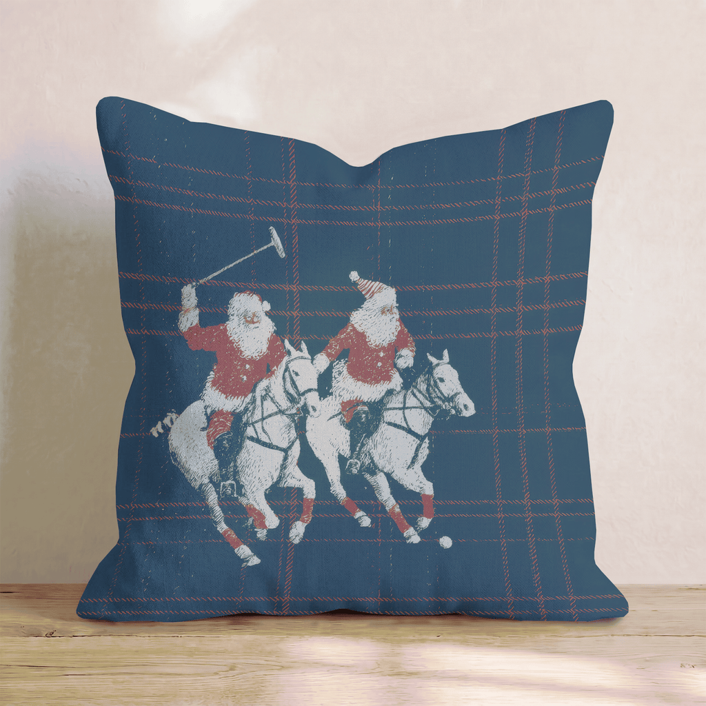Santa Polo Throw Pillow - Hillcroft Home