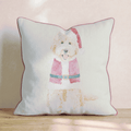 Santa Pup Throw Pillow - Hillcroft Home