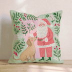 Santa_s Gentle Dachshund Throw Pillow - Hillcroft Home