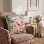Santa_s Gentle Dachshund Throw Pillow - Hillcroft Home