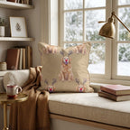 Santa_s Golden Retriever Throw Pillow - Hillcroft Home