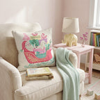 Santa_s Sleigh and Labradoodle Throw Pillow - Hillcroft Home