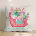 Santa_s Sleigh and Labrador Retriever Throw Pillow - Hillcroft Home