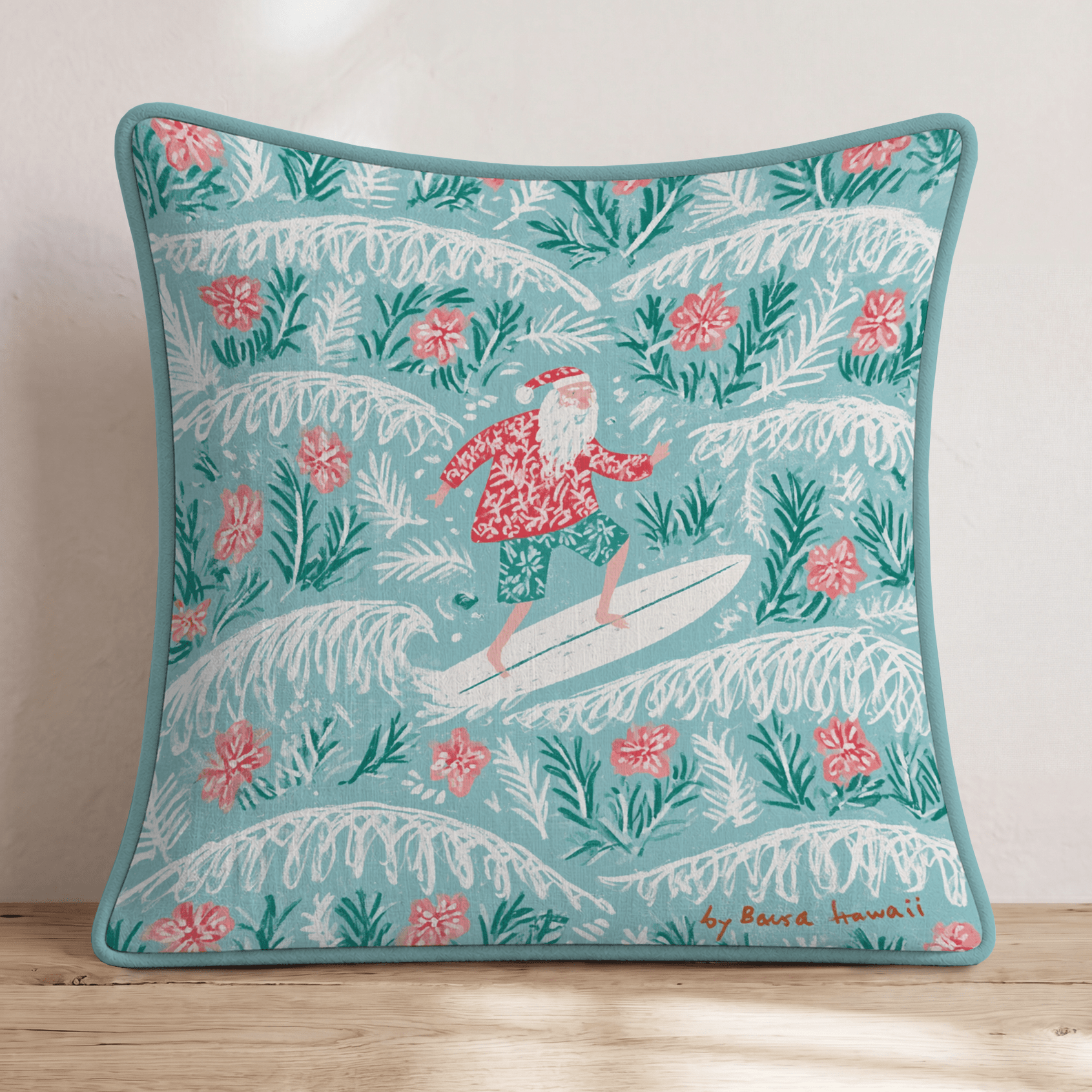 Santa Shred Throw Pillow - Hillcroft Home