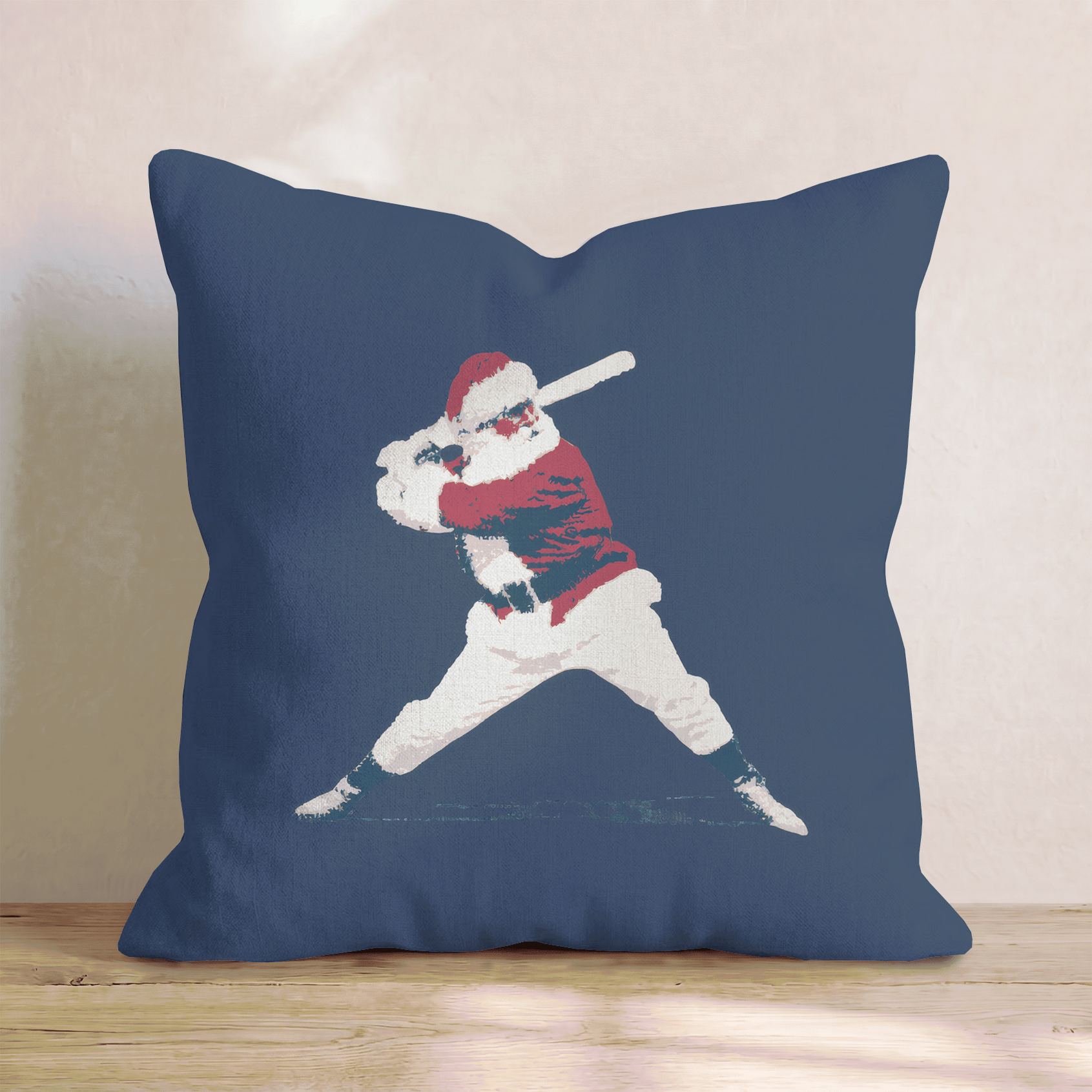 Santa Swings Throw Pillow - Hillcroft Home
