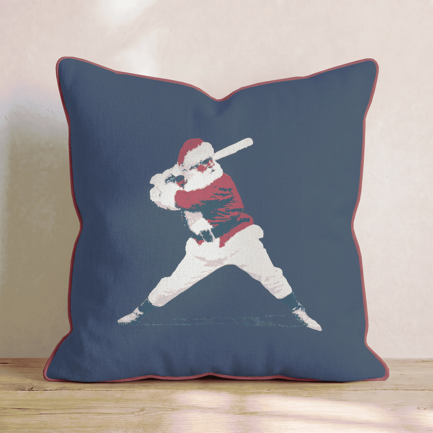 Santa Swings Throw Pillow - Hillcroft Home