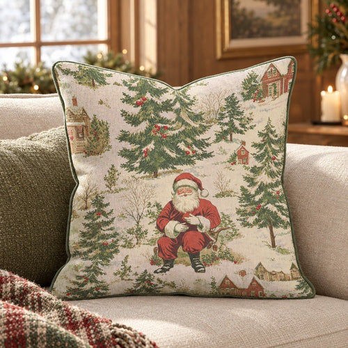 Santa, the Old Timer. Throw Pillow throw pillow - Hillcroft Home