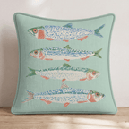 Sardinas Throw Pillow - Hillcroft Home