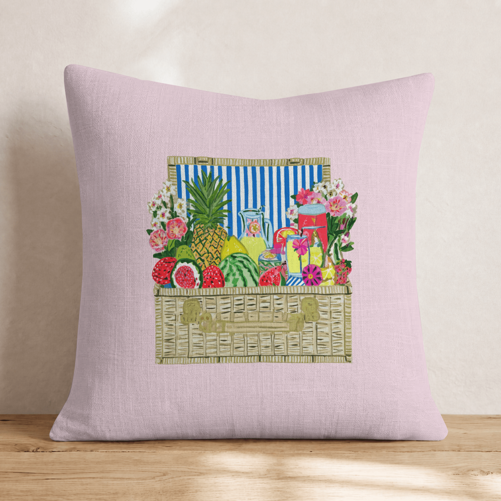 Savanna's Picnic Throw Pillow - Hillcroft Home