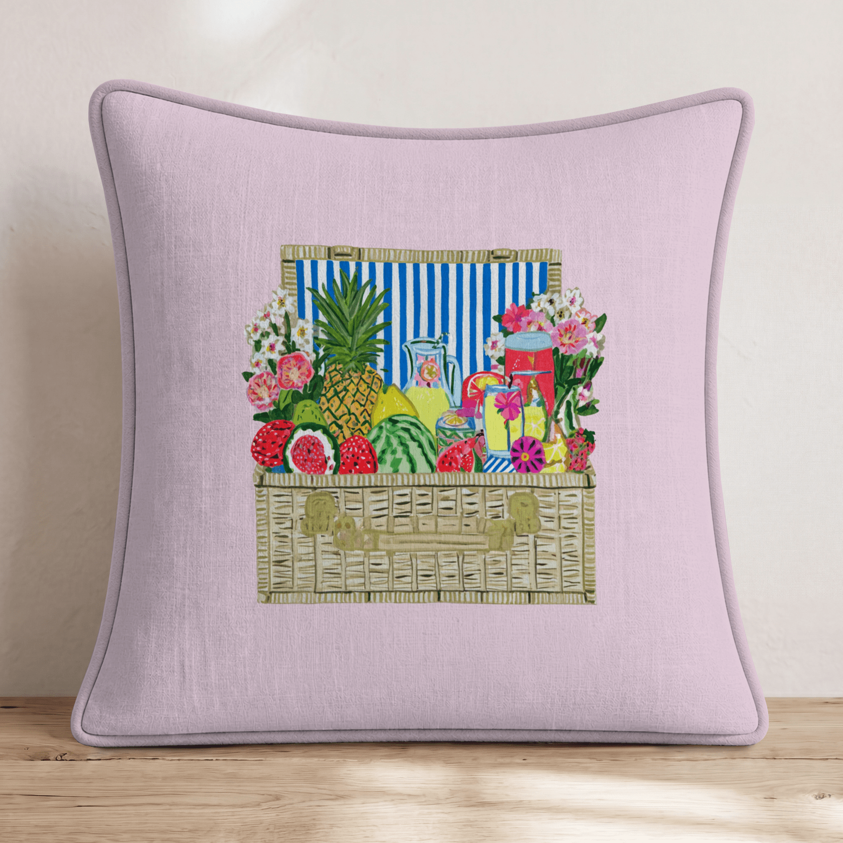 Savanna's Picnic Throw Pillow - Hillcroft Home