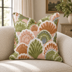 Scallop Boho Throw Pillow throw pillow - Hillcroft Home