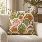 Scallop Boho Throw Pillow throw pillow - Hillcroft Home