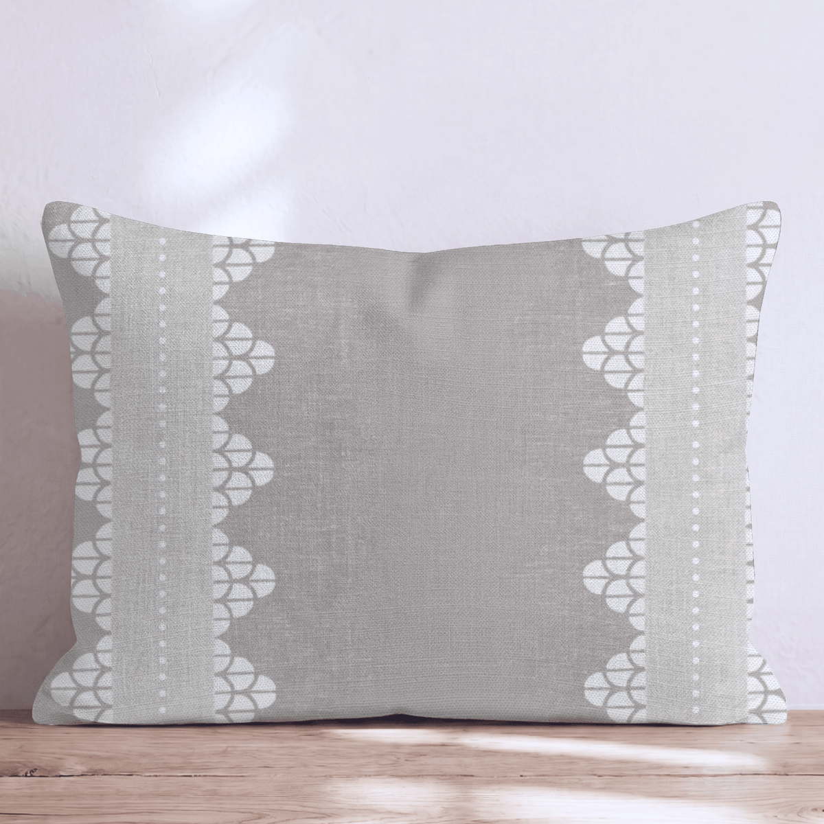 Scallop Stripe Throw Pillow throw pillow - Hillcroft Home