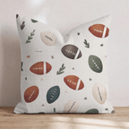 Scandi Scattered Footballs Throw Pillow - Hillcroft Home
