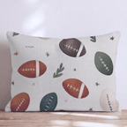 Scandi Scattered Footballs Throw Pillow - Hillcroft Home
