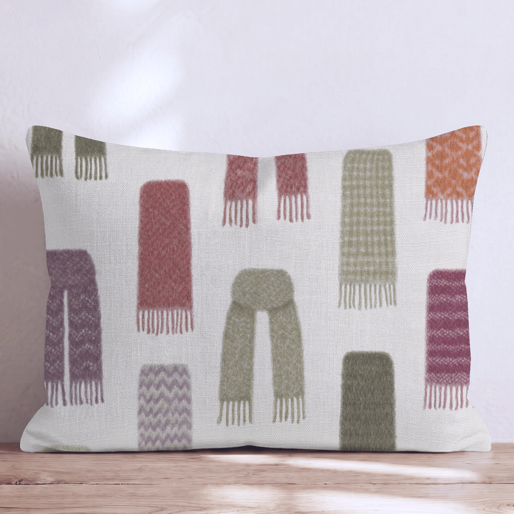 Scarf Collection Throw Pillow - Hillcroft Home